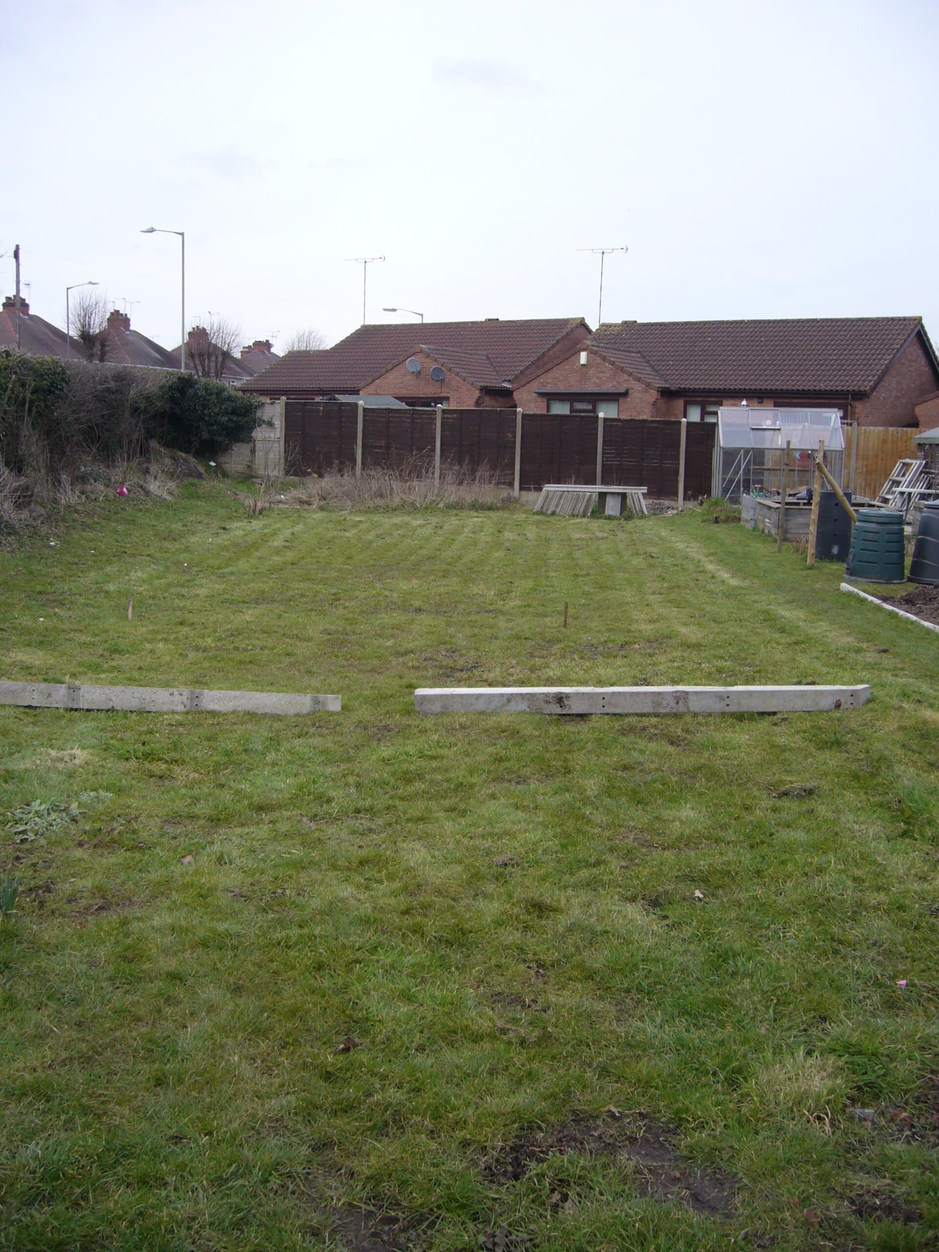 Area prepared in readiness for the Orchard project